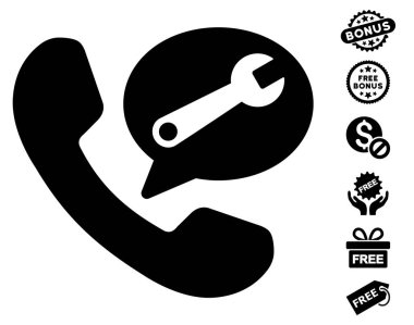 Telefon hizmeti ileti simgesi ücretsiz bonus