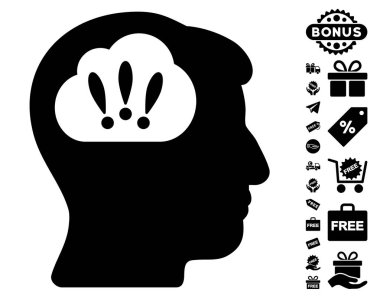 Ücretsiz Bonus ile sorun beyin fırtınası simgesi