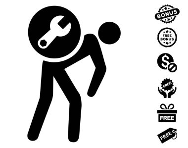 Ücretsiz Bonus ile servis kurye simgesi