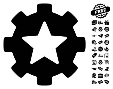 Yıldız sık seçenekleri dişli simgesini ücretsiz bonus