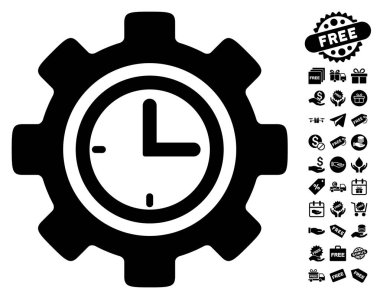 Zaman kurulum dişli simgesini ücretsiz bonus