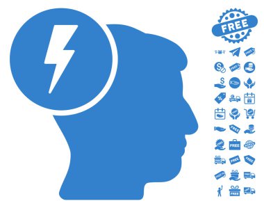 Beyin elektrik simgesi ücretsiz bonus