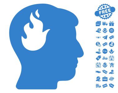 Beyin yangın simgesi ücretsiz bonus