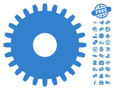 Ücretsiz Bonus dişli simgesiyle
