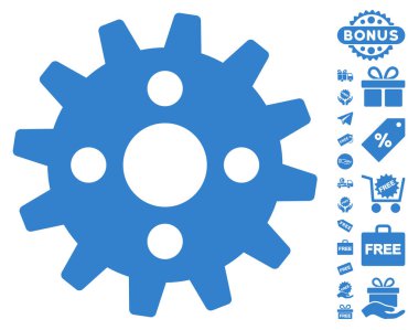 Ücretsiz Bonus dişli simgesiyle