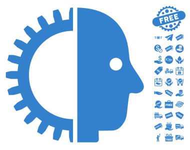 Cyborg kafa simgesi ücretsiz bonus