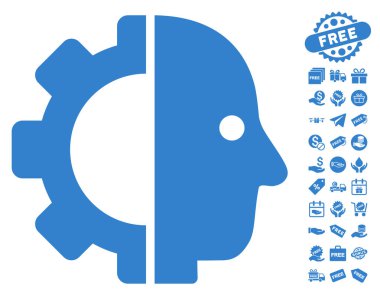 Cyborg kafa simgesi ücretsiz bonus