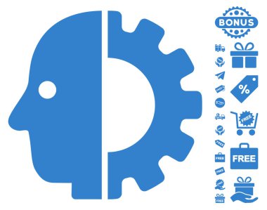 Cyborg kafa simgesi ücretsiz bonus