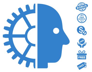 Cyborg kafa simgesi ücretsiz bonus