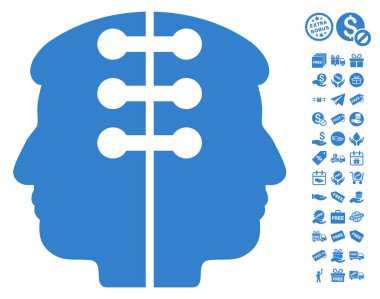 Çift kafa simgesi ücretsiz Bonus ile arayüz