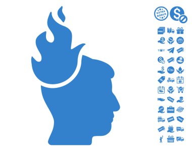 Ücretsiz Bonus kafa simgesi ateş