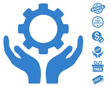 Dişli bakım el simgesini ücretsiz bonus