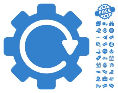 Dişli döndürme yönünü simgesi ücretsiz bonus