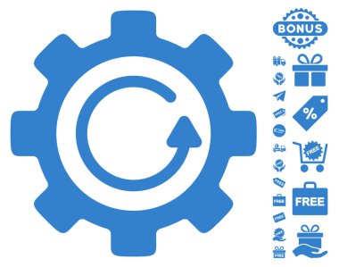 Dişli döndürme yönünü simgesi ücretsiz bonus