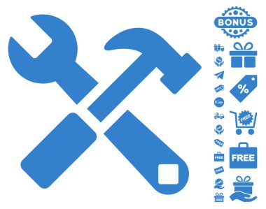 Çekiç ve ücretsiz Bonus ile Wrench kutsal kişilerin resmi