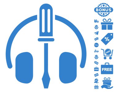 Kulaklık tornavida simgesi ücretsiz Bonus ile ayarlama