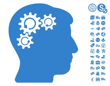 Zihin dişli döndürme simgesi ücretsiz bonus