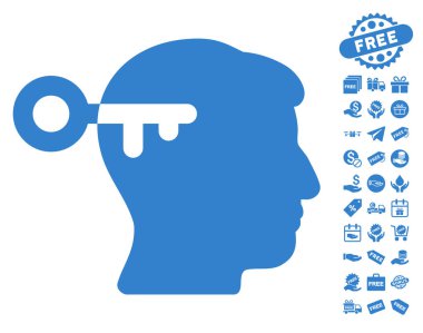 Ücretsiz Bonus ile zihin anahtar simgesi