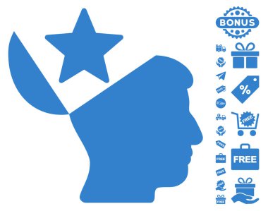 Açık kafa yıldız simgesi ile ücretsiz Bonus