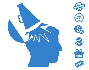 Açık fikirli megafon simgesi ücretsiz bonus