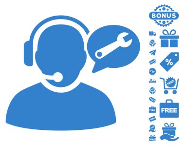 Operatör hizmeti ileti simgesi ücretsiz bonus