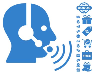 Ses dalgaları simgesi ücretsiz Bonus ile konuşurken işleç