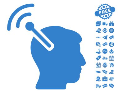 Radyo sinirsel arayüzü simgesi ücretsiz bonus