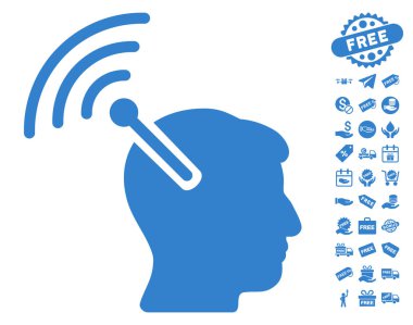 Radyo sinirsel arayüzü simgesi ücretsiz bonus