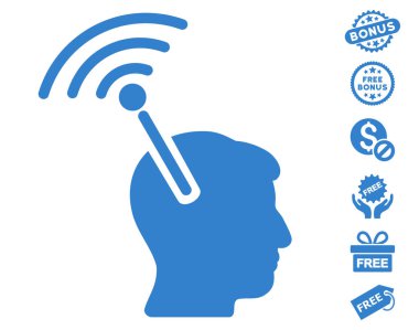 Radyo sinirsel arayüzü simgesi ücretsiz bonus