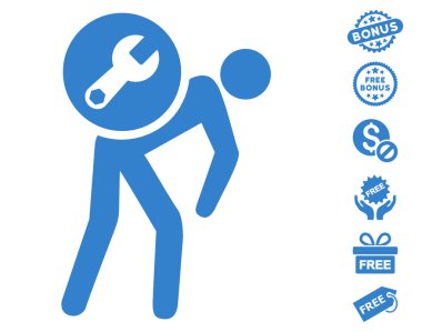 Ücretsiz Bonus ile servis kurye simgesi