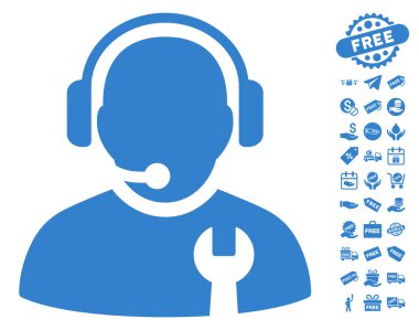 Ücretsiz Bonus ile hizmet işleç simgesi