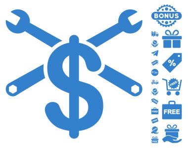 Hizmet fiyat simgesi ücretsiz bonus