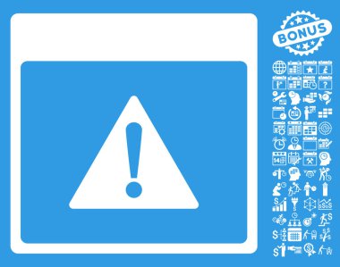 Hata takvim sayfa düz vektör simgesi Bonus ile