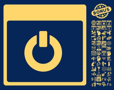 Takvim sayfası düz vektör simge Bonus ile geçiş