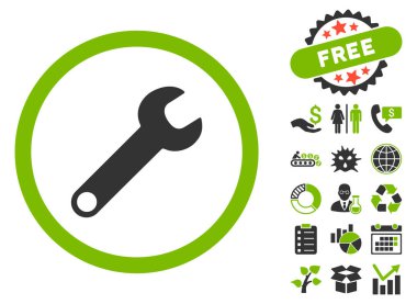 Anahtar düz glif simgesine Bonus ile