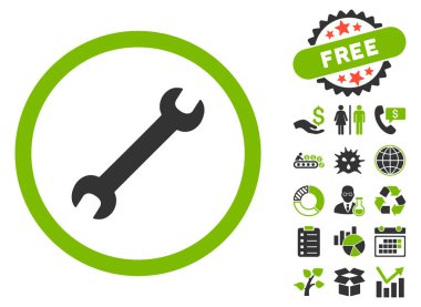 Anahtar düz glif simgesine Bonus ile