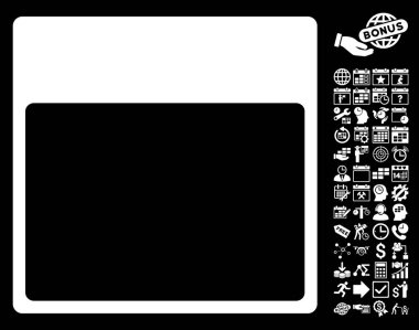 Takvim sayfası şablon düz vektör simgesi Bonus ile