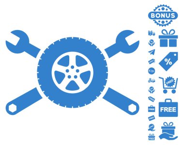 Lastik Servisi anahtarı simgesini ücretsiz bonus