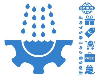 Su duş hizmet dişli simgesini ücretsiz bonus