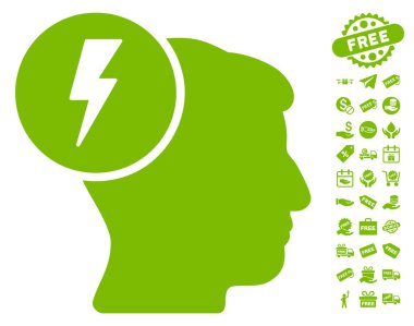 Beyin elektrik simgesi ücretsiz bonus