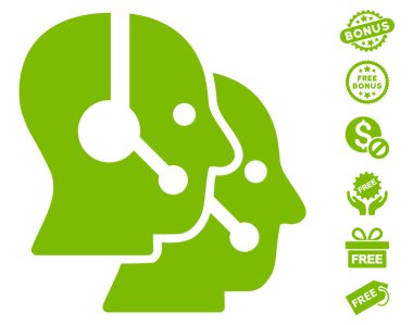 Çağrı merkezi operatörleri simgesi ücretsiz bonus