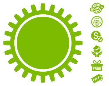 Ücretsiz Bonus dişli simgesiyle