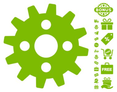 Ücretsiz Bonus dişli simgesiyle