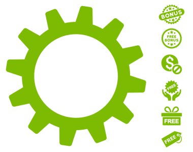 Ücretsiz Bonus dişli simgesiyle