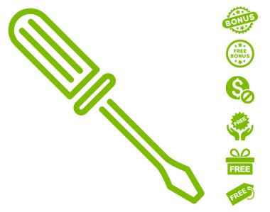 Kontur tornavida simgesi ücretsiz bonus