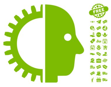 Cyborg kafa simgesi ücretsiz bonus