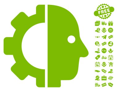 Cyborg kafa simgesi ücretsiz bonus