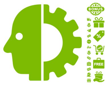 Cyborg kafa simgesi ücretsiz bonus