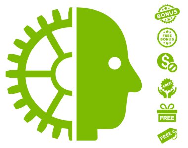 Cyborg kafa simgesi ücretsiz bonus