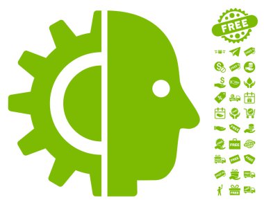 Cyborg kafa simgesi ücretsiz bonus